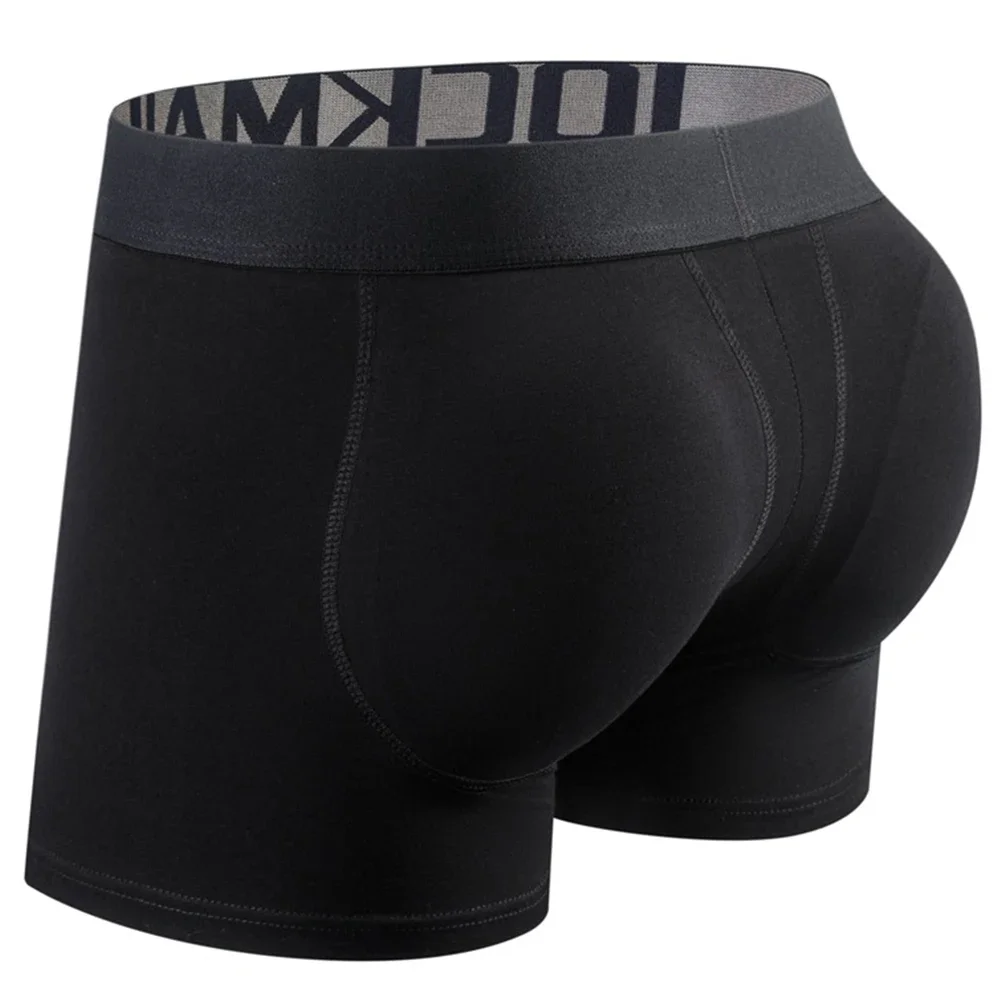 Boxer Brief Pack Cotton - 男性用の快適なコットンパンティー,臀部エンハンサー,取り外し可能なパッド入りショーツ,下着