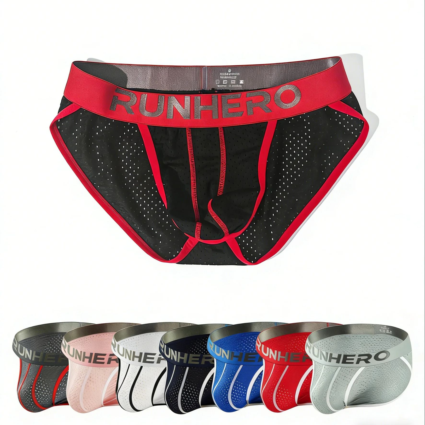 Trunk Breathable Men - 2 個ランダムセクシーなメンズボクサーパンツローウエストナイロンメッシュ通気性速乾トランクス面白いメンズ下着ボクサーショーツ