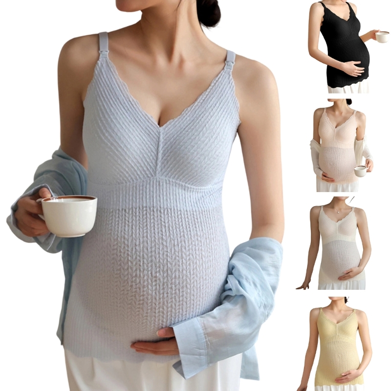 Y4UD リブ編みのテクスチャーが施された看護用キャミソール - Tank Top Ribbed のレビューと価格