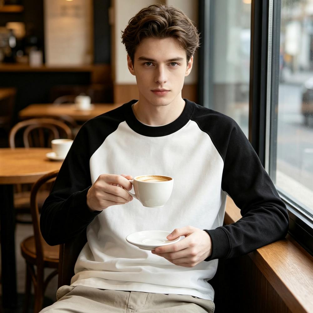 快適な肌触りのメンズ・クルーネックTシャツ。カジュアルなプル - Base Layer Top のレビューと価格