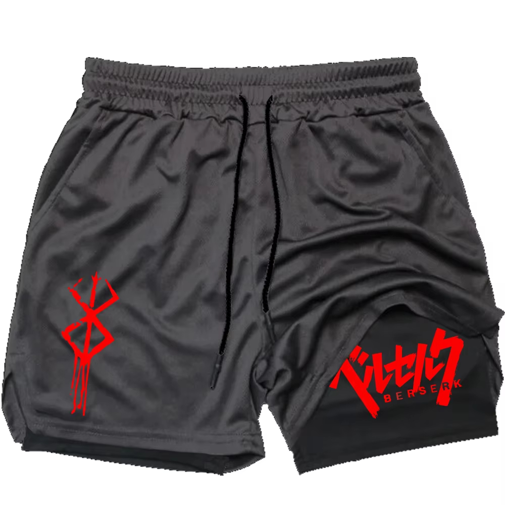 2 in 1コンプレッションショーツ メンズ ジム ワークア - Compression Shorts Athletes のレビューと価格