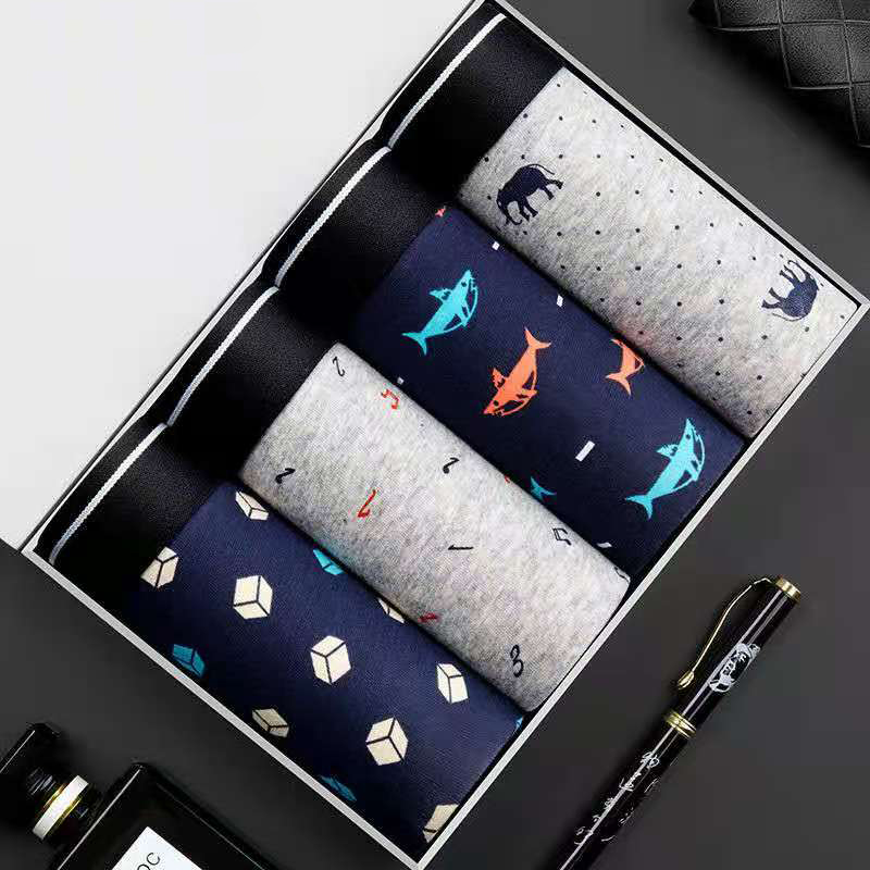 4 ピース/ロットボクサーパンツ男性下着綿パンツ快適な通気性 - Boxer Brief Pack Cotton のレビューと価格