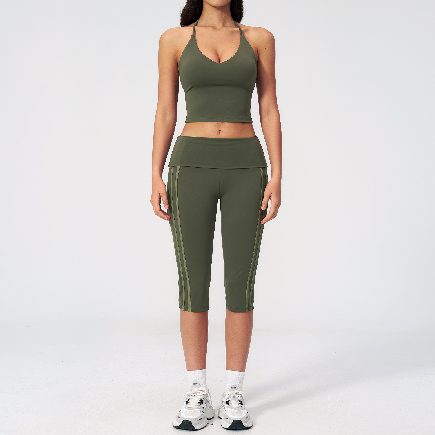 ヨガスーツ 2点セット レディース スポーツブラ ハイウエス - Compression Shorts Athletes のレビューと価格